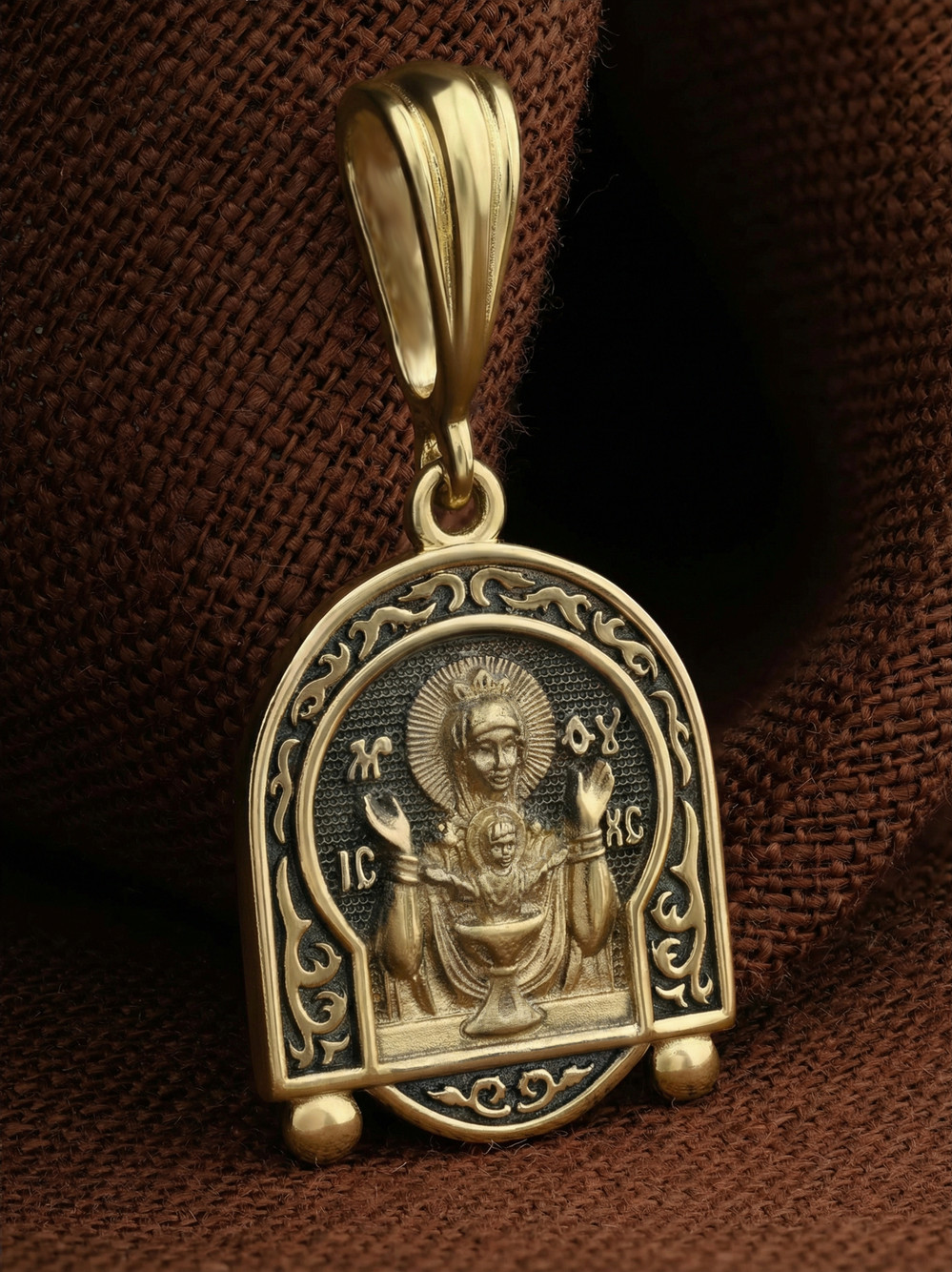 Образок из лимонного золота