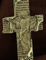 Крест из зелёного золота 585 пробы