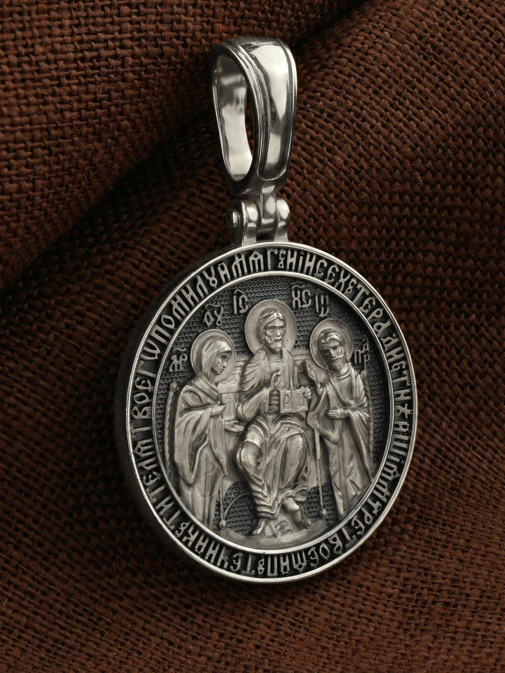 Образок из белого золота