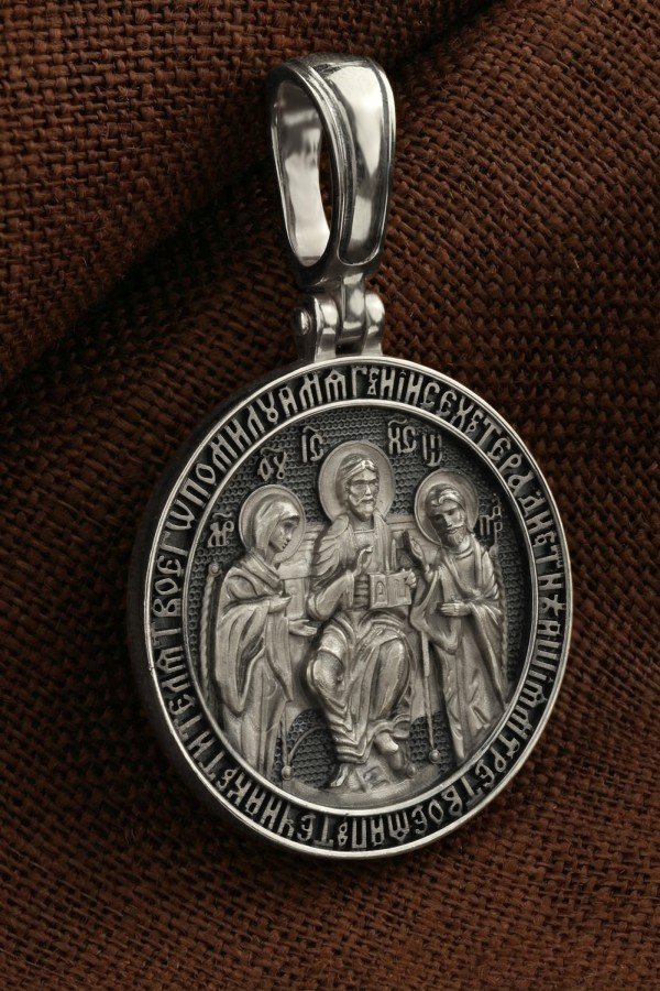 Образок из белого золота 585 пробы