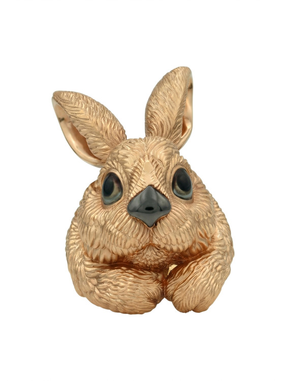 Кольцо из золота c эмалью