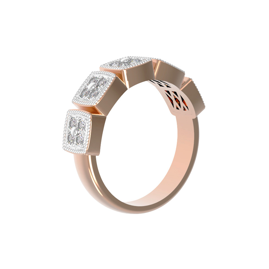 Кольцо из золота c бриллиантами