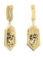 Серьги из лимонного золота 585 пробы