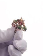Кольцо из золота 585 пробы c эмалью