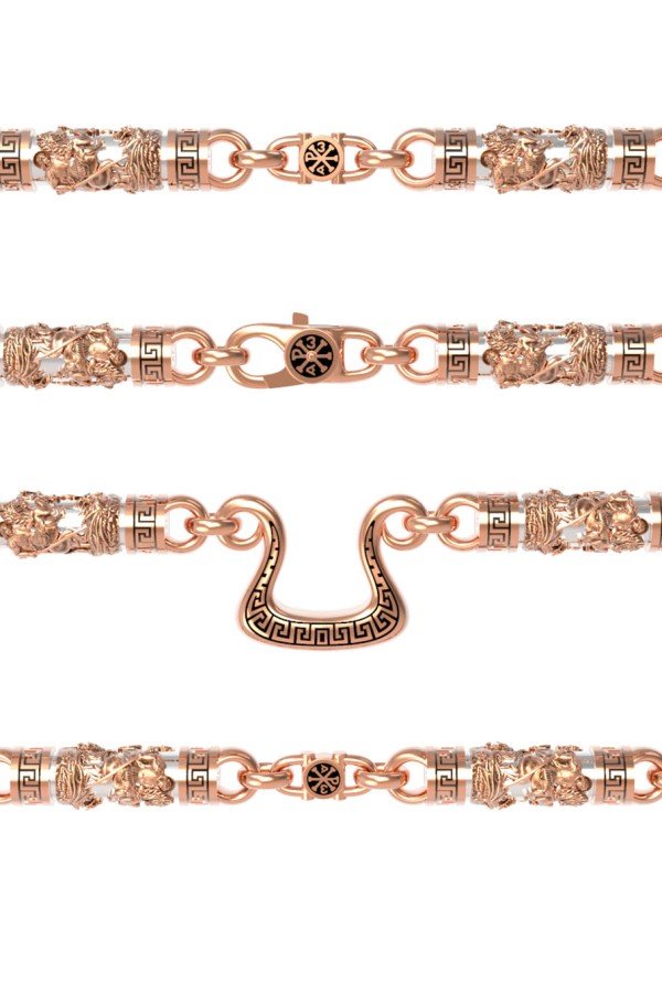 Цепь из золота c эмалью