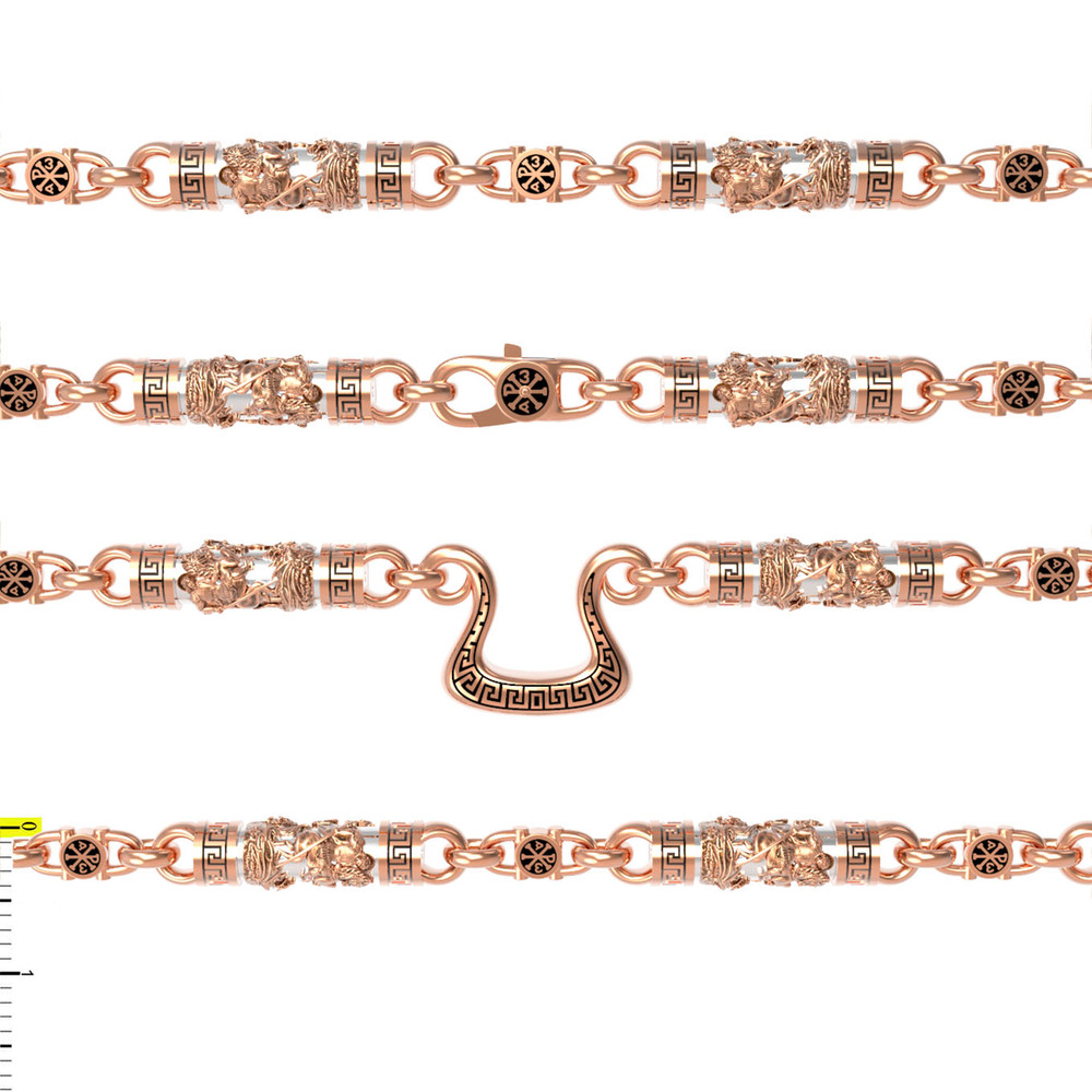 Цепь из золота c эмалью