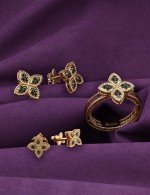 Серьги из золота 585 пробы c бриллиантами
