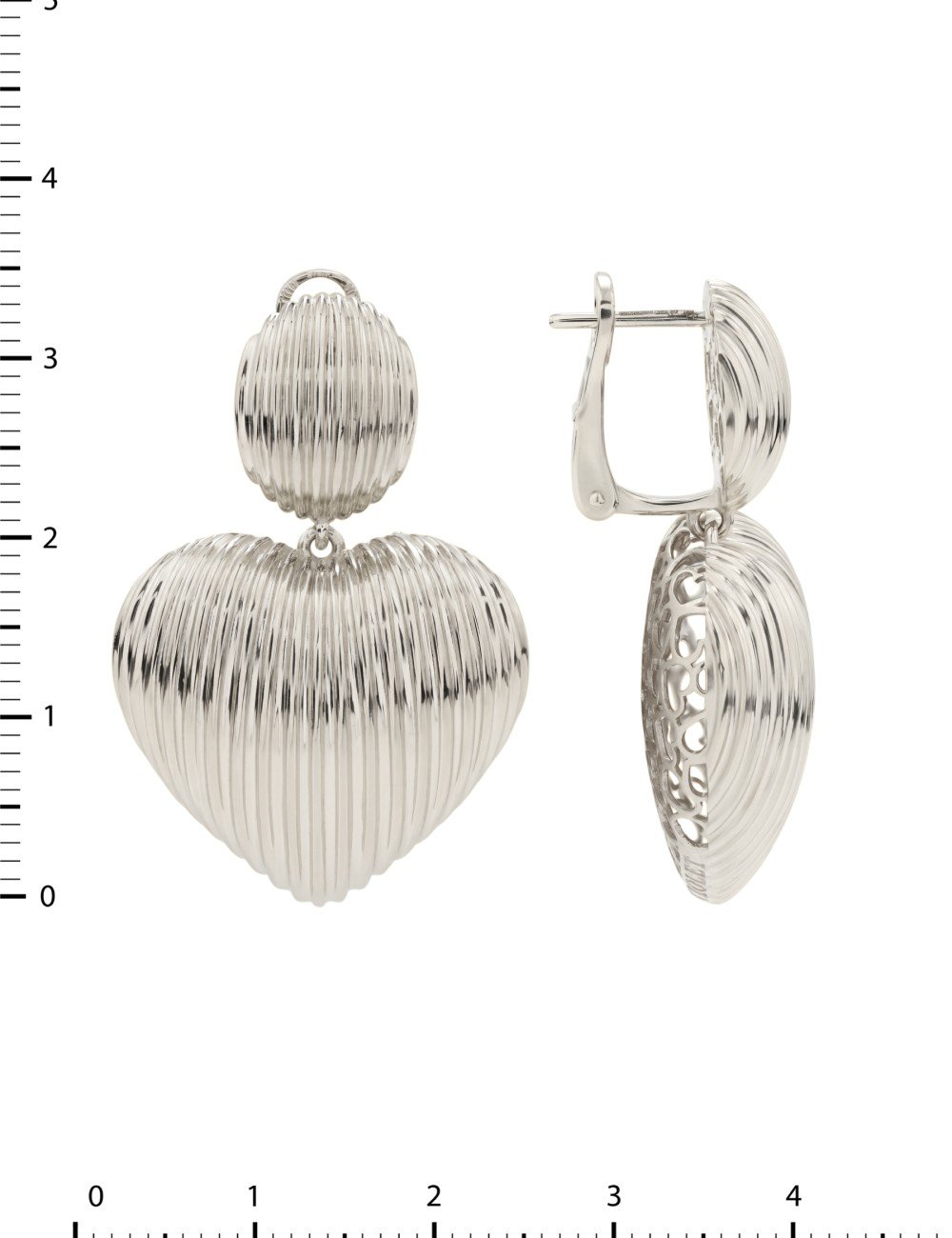 Серьги из белого золота