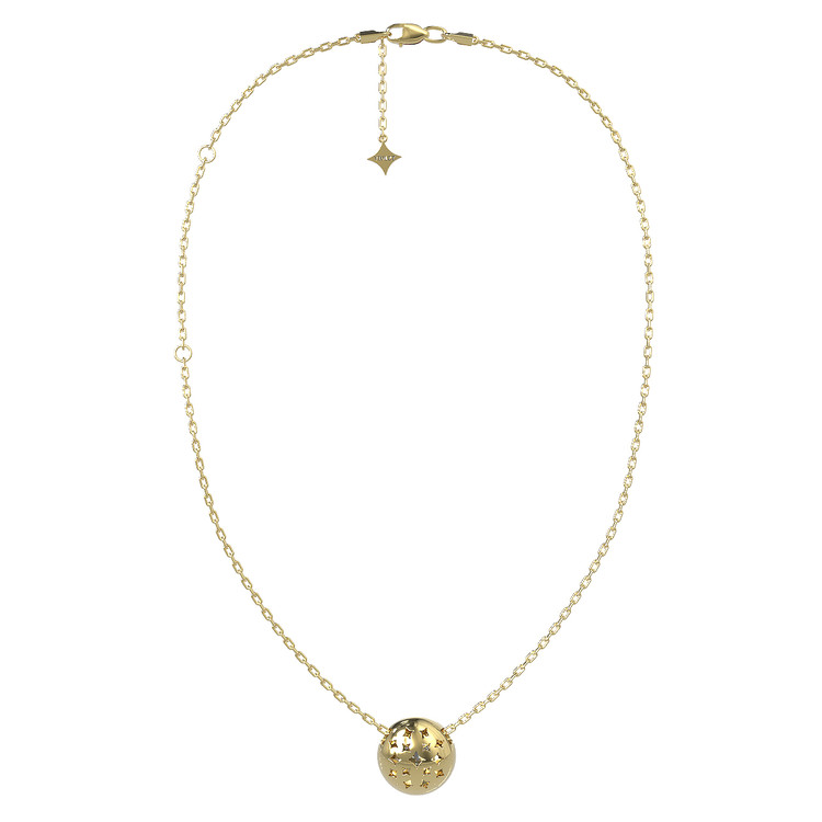 Колье из лимонного золота c бриллиантами