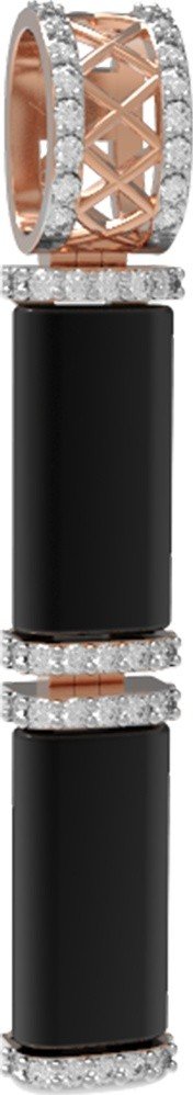 Подвеска из золота c бриллиантами и ониксом