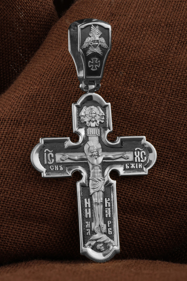 Крест из белого золота