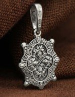 Образок из белого золота 585 пробы