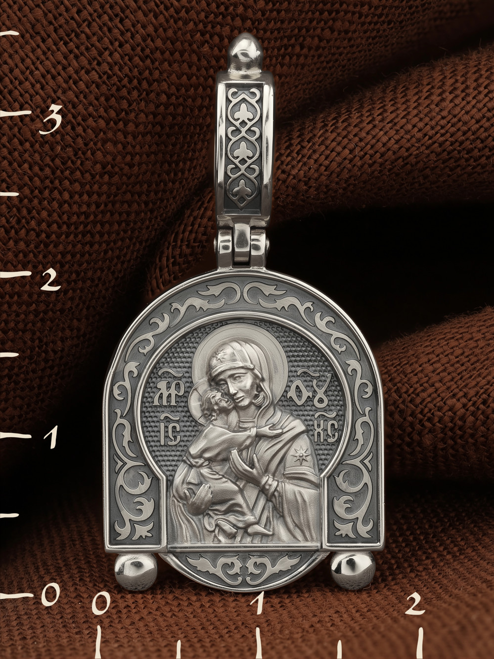 Образок из белого золота