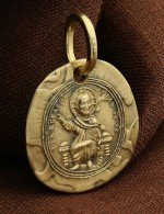 Образок из лимонного золота 585 пробы