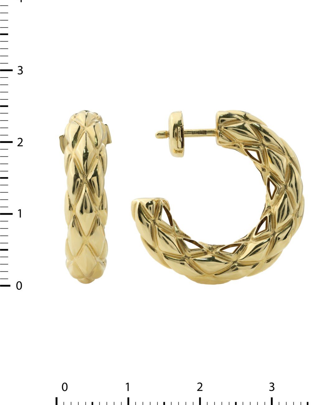 Серьги из лимонного золота 585 пробы