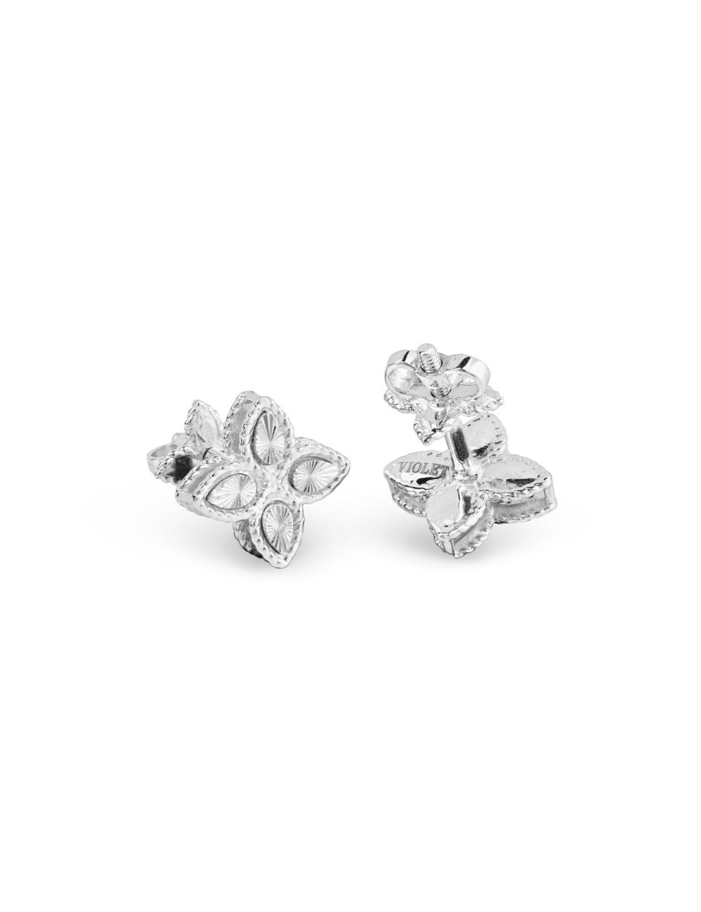 Серьги из белого золота 585 пробы