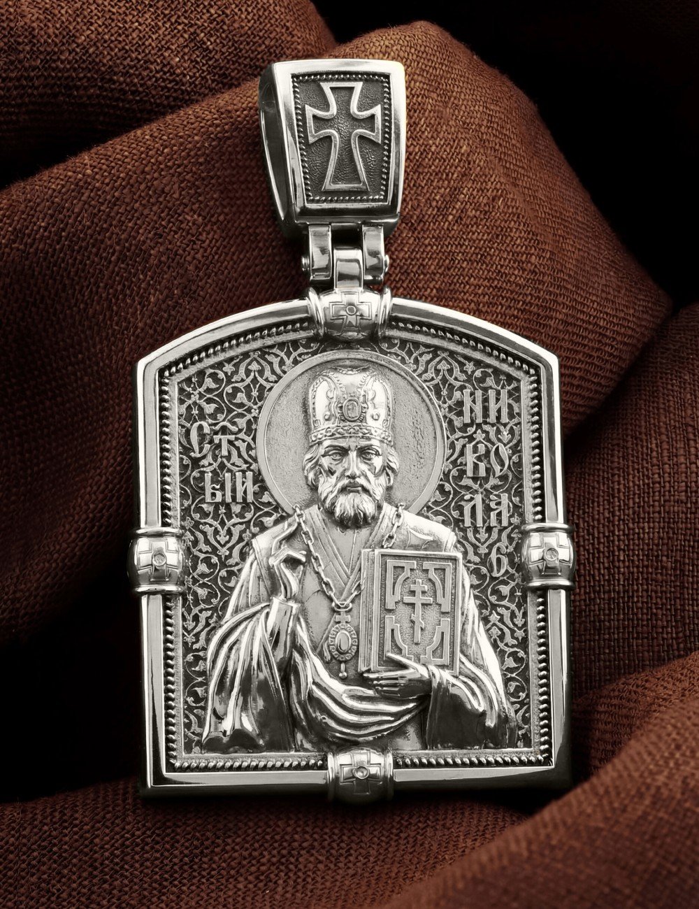 Образок из белого золота