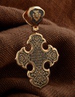 Крест из золота 585 пробы