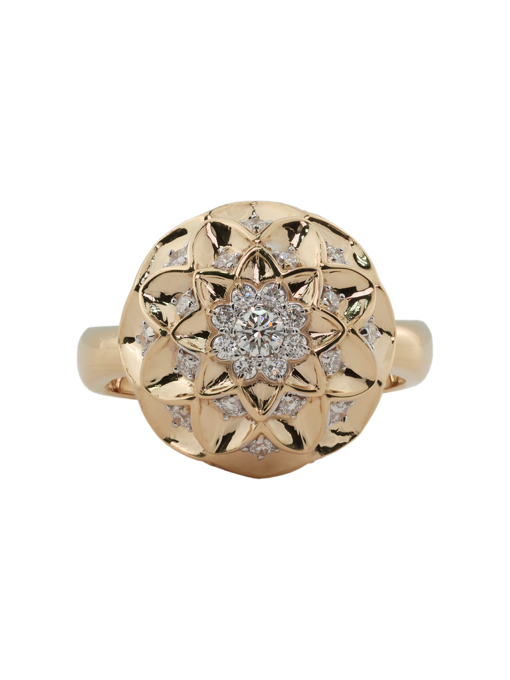 Кольцо из золота c бриллиантами