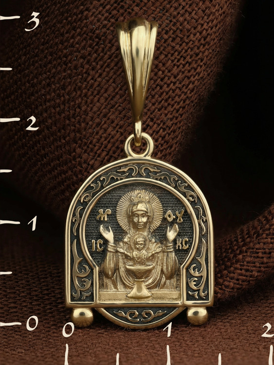 Образок из лимонного золота