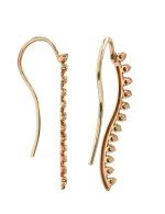 Серьги из золота 585 пробы c бриллиантами