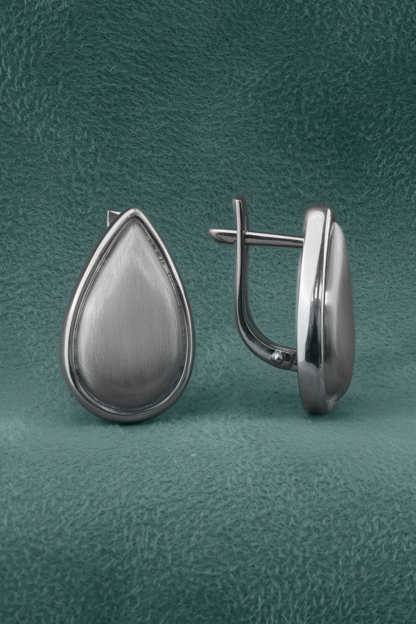 Серьги из белого золота 585 пробы
