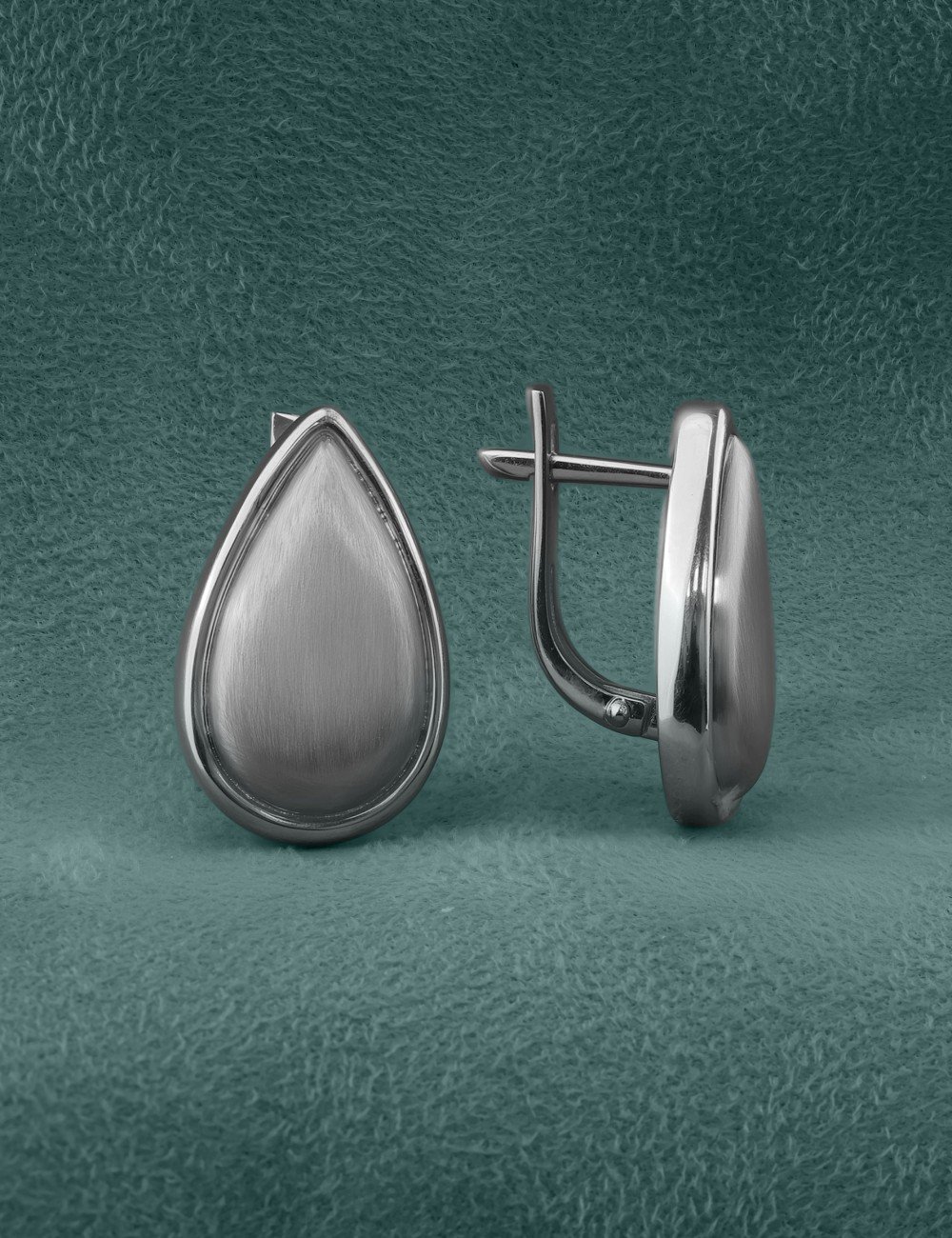 Серьги из белого золота 585 пробы