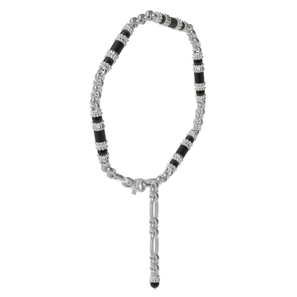 Браслет из белого золота c ониксом