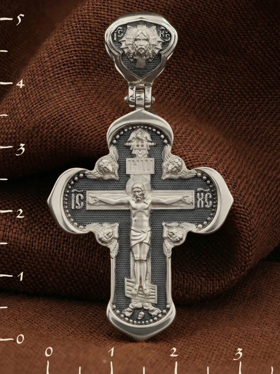 Крест из белого золота