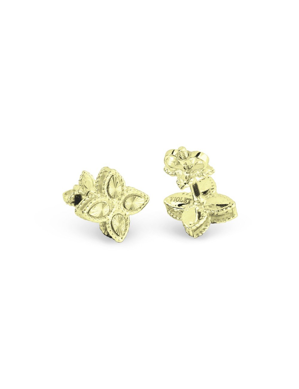 Серьги из лимонного золота 585 пробы