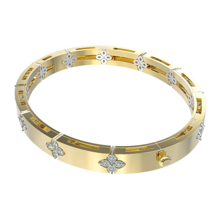 Браслет из лимонного золота c бриллиантами