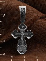 Крест из белого золота 585 пробы