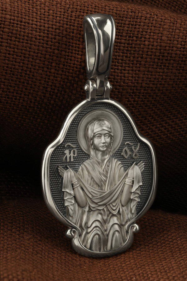 Образок из белого золота