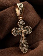 Крест из золота 585 пробы