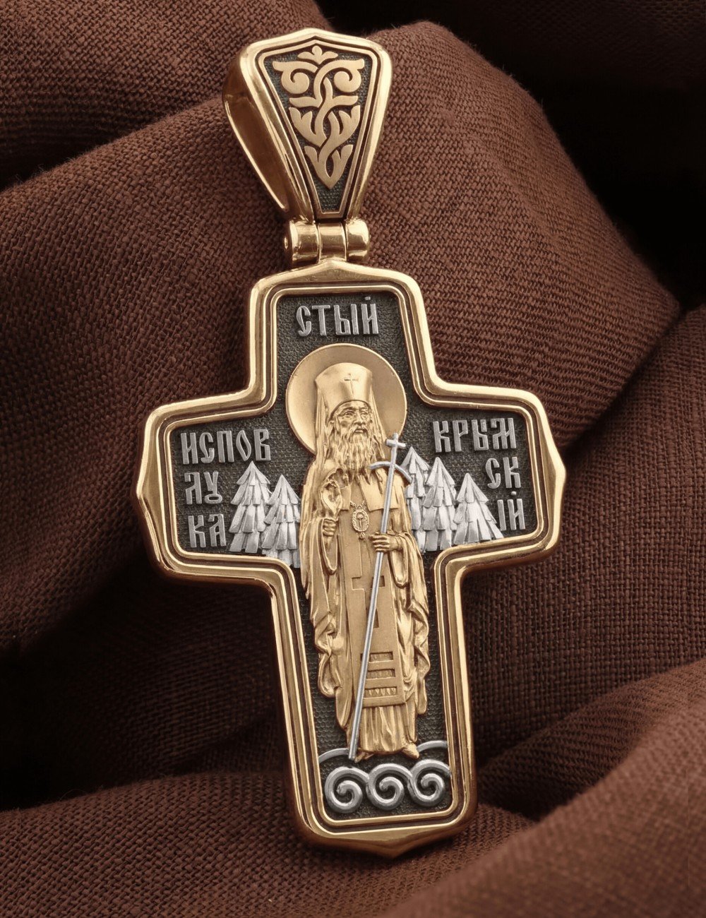 Крест из золота 585 пробы