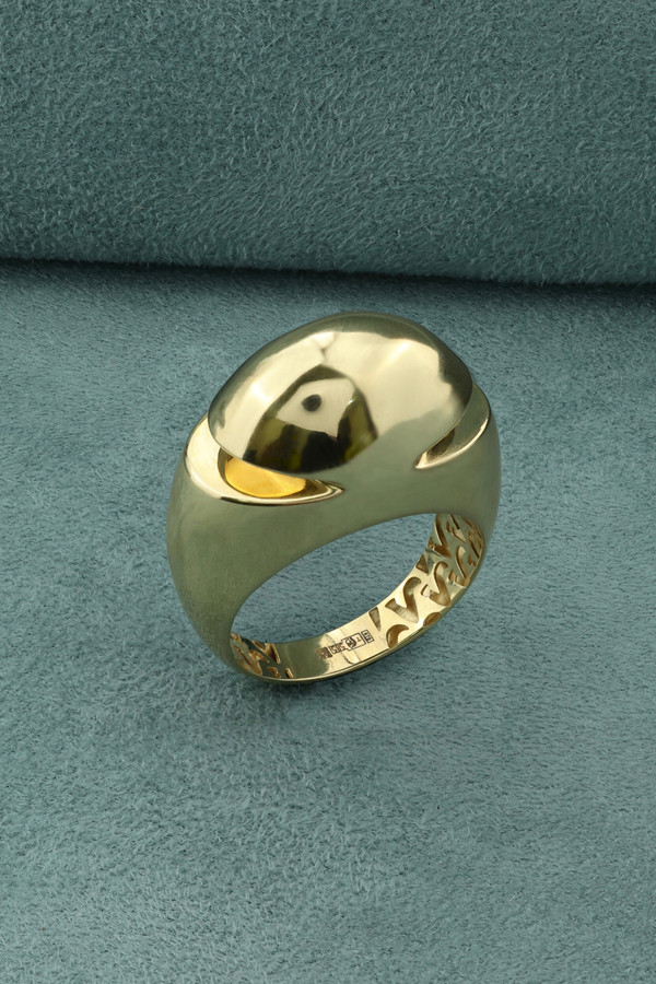 Кольцо из лимонного золота