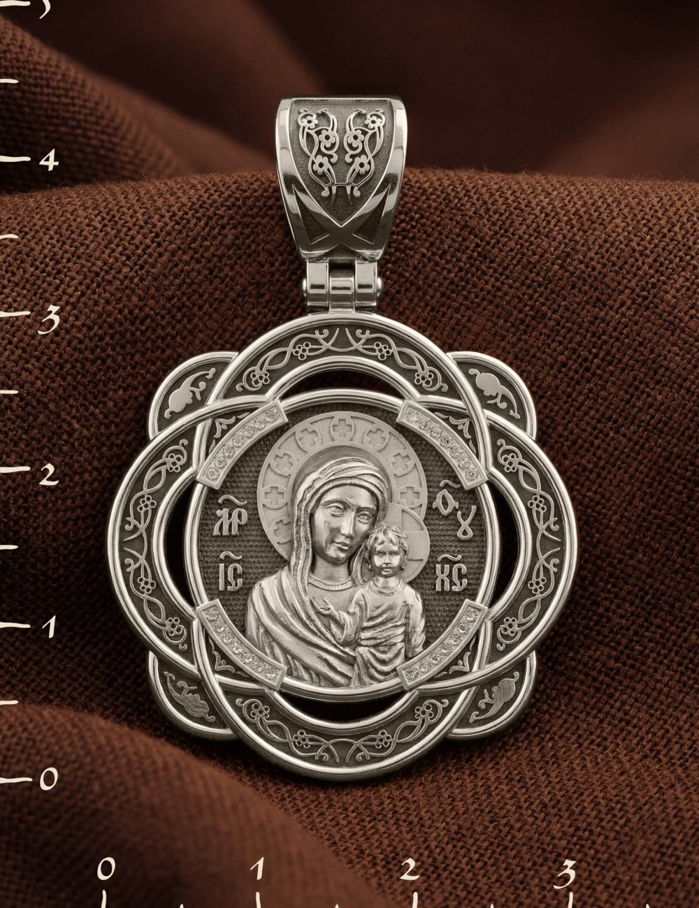 Образок из белого золота