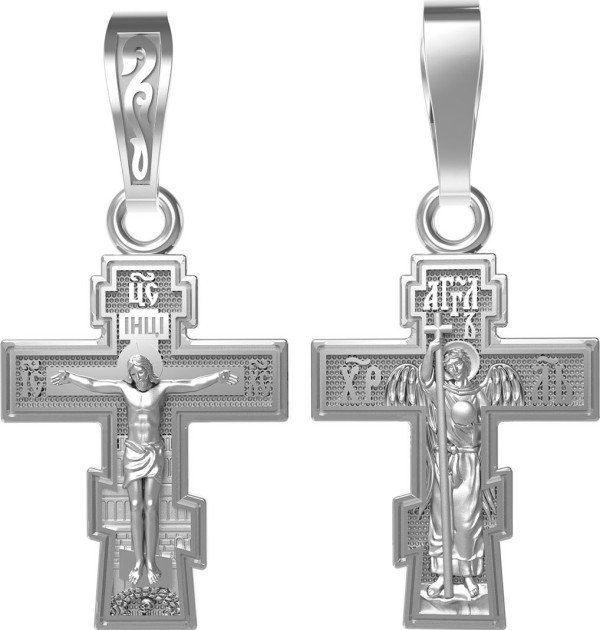 Крест из белого золота