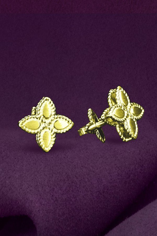 Серьги из лимонного золота 585 пробы