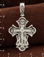 Крест из белого золота 585 пробы