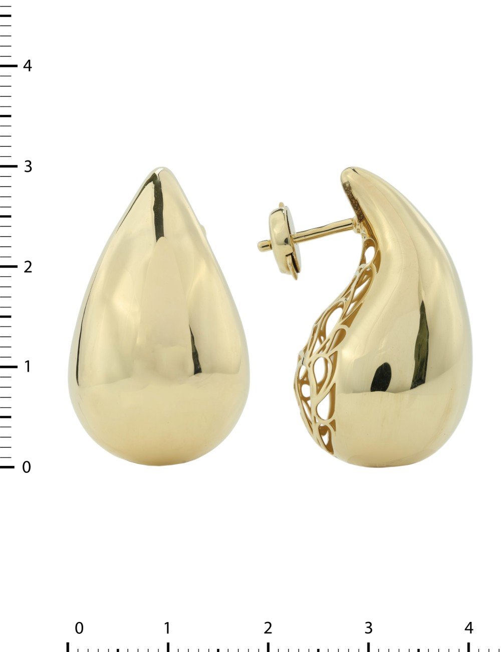 Серьги из лимонного золота 585 пробы