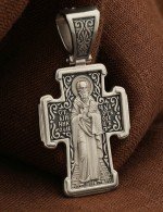 Крест из белого золота 585 пробы