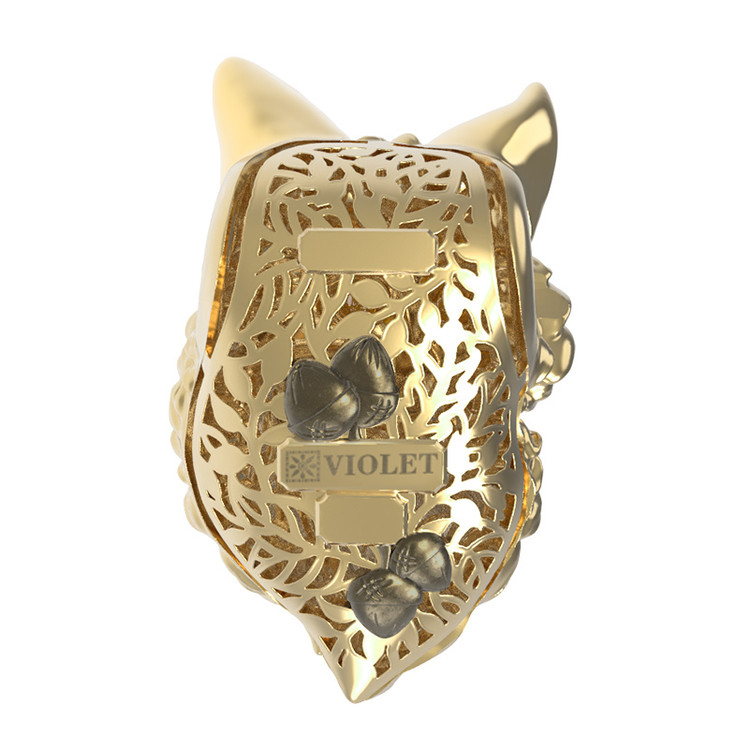 Подвеска из лимонного золота c эмалью