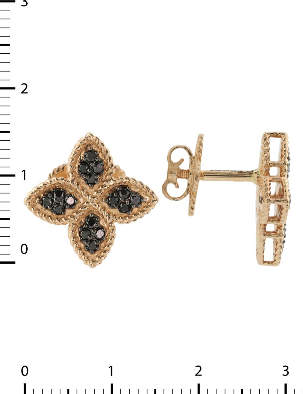 Серьги из золота 585 пробы c бриллиантами