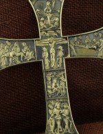 Крест из зелёного золота 585 пробы