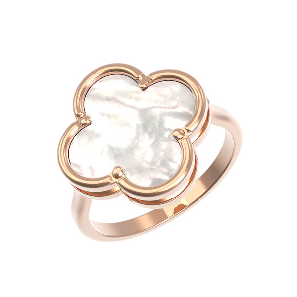 Кольцо из золота c перламутром