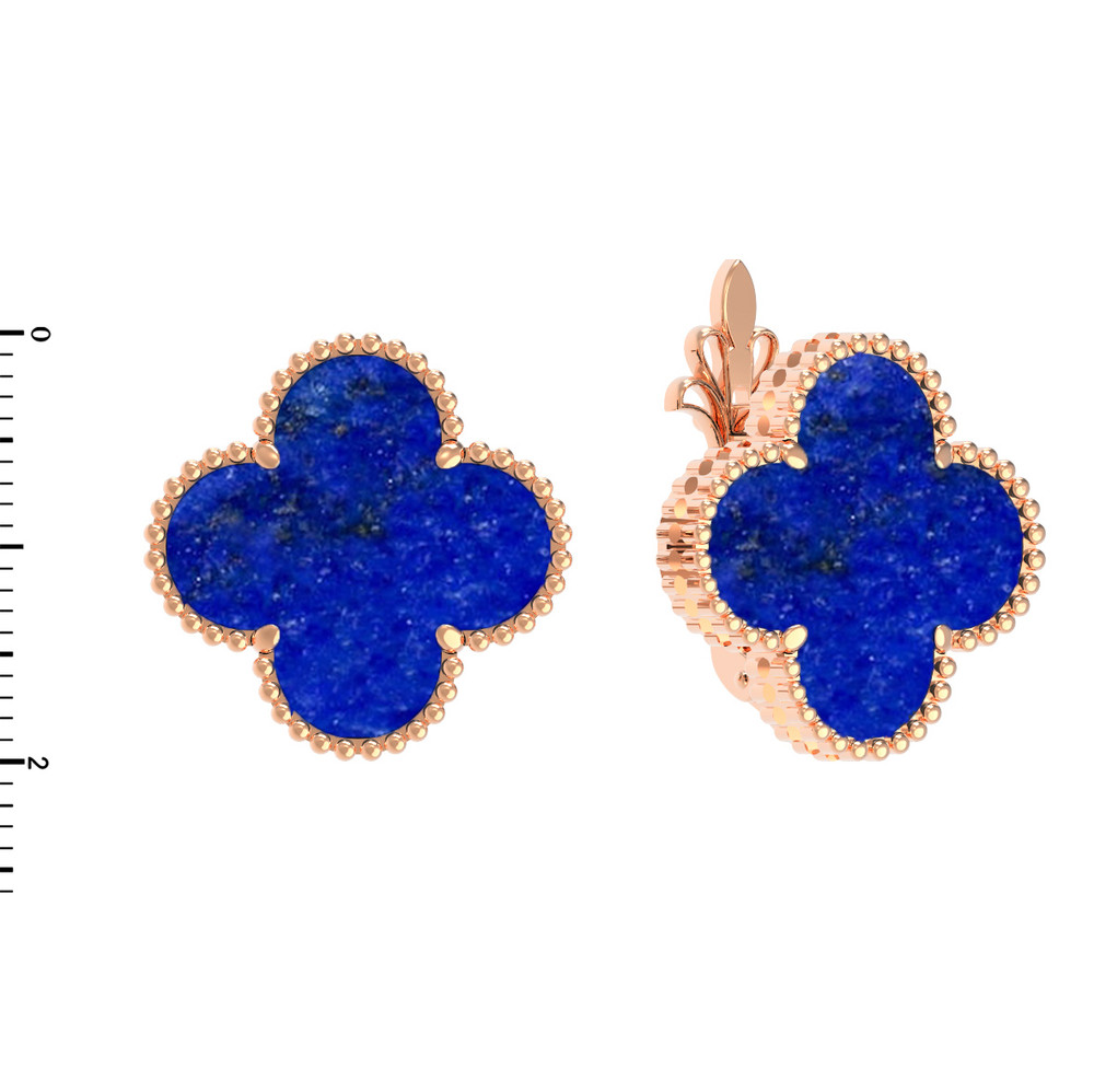 Серьги из золота c лазуритом