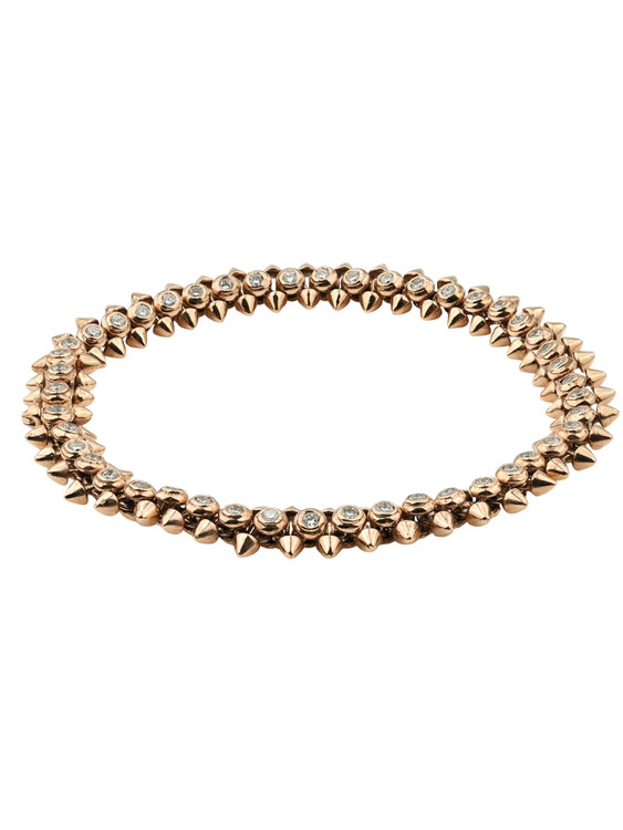 Браслет из розового золота c бриллиантами