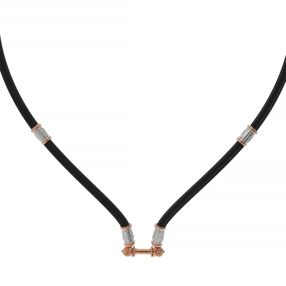 Шнурок шёлковый из золота c шёлковым шнурком