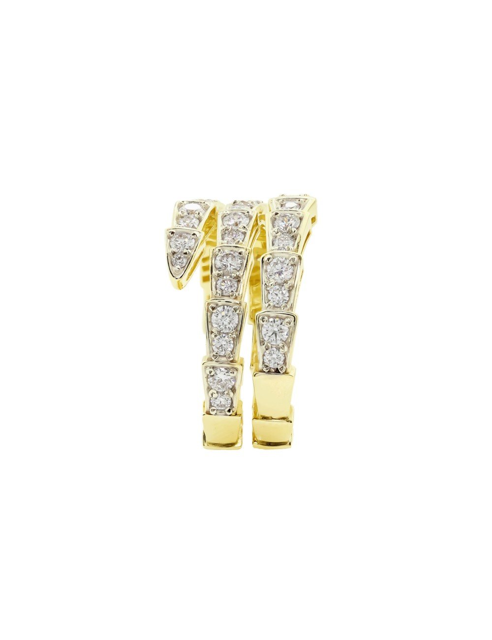 Кольцо из лимонного золота 585 пробы c бриллиантами
